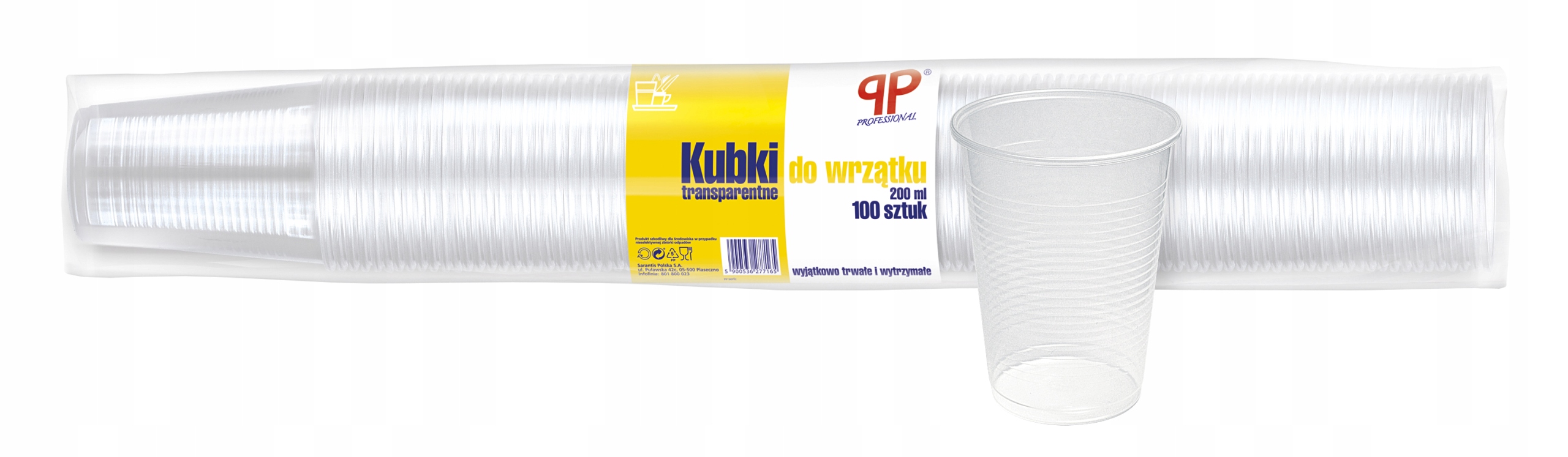 

Kubki transparentne do wrzątku 200ml 100sztuk