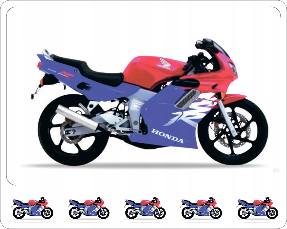 Nálepky Na Motocykel Juula Pre Honda Nsr 125 1999-2000 Červená Modrá