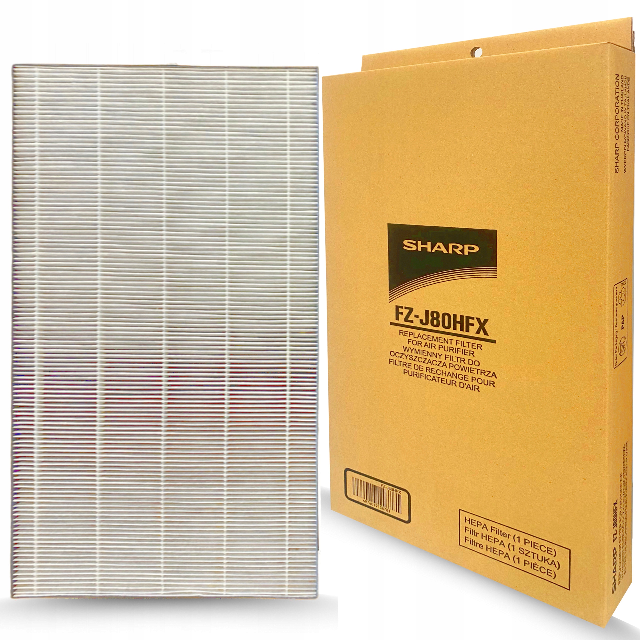SHARP oryginalny filtr FZ-J80HFX HEPA H13 do oczyszczacza FP-J60 FP-J80