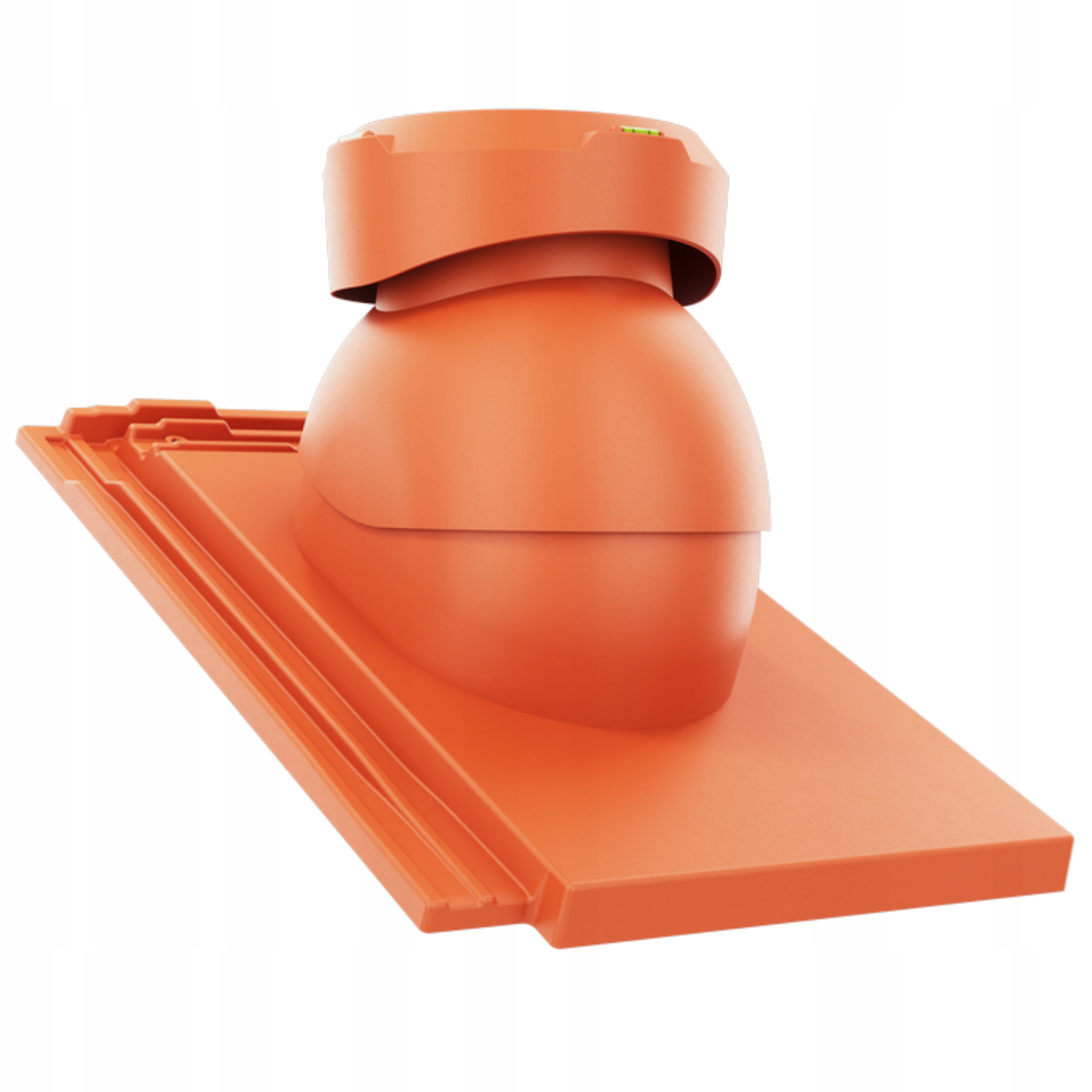 Krbový kanalizační ventilátor 110 Erlus Linea Červená Přírodní/spiek