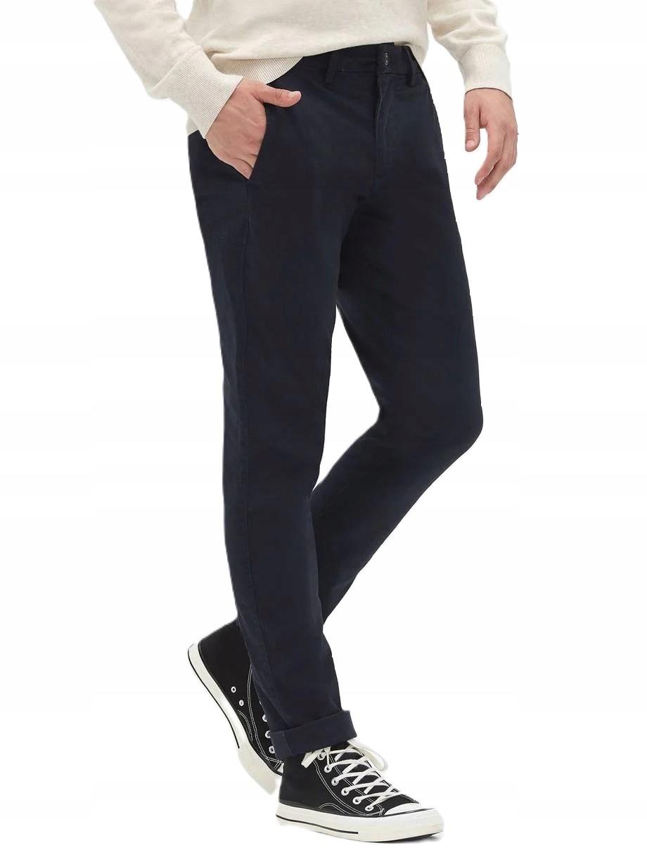 Gap Kalhoty essential khakis in skinny fit with Flex