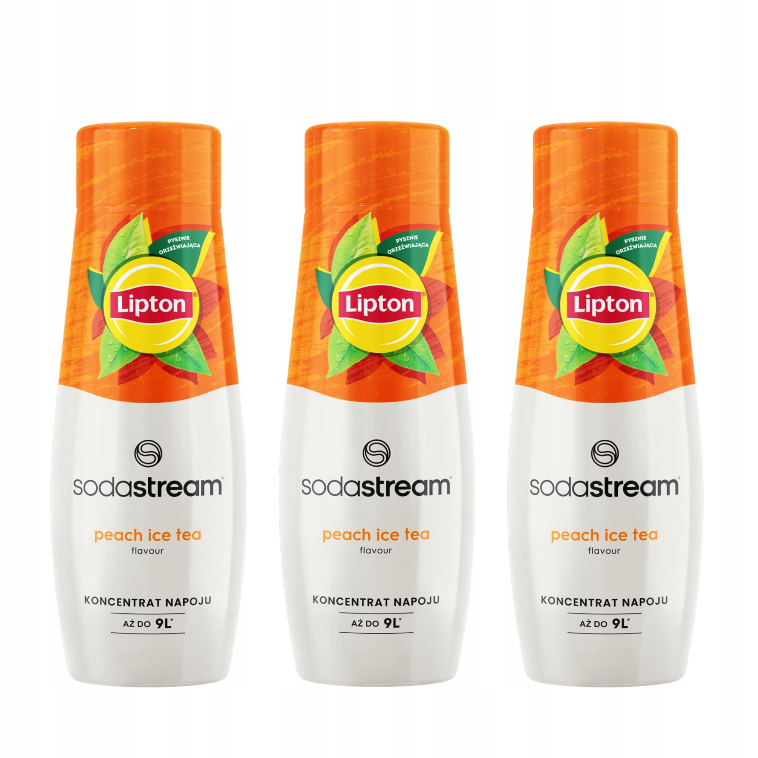 3x Sirup Sodastream koncentrát Ice Tea Lipton peach Broskev saturátoru