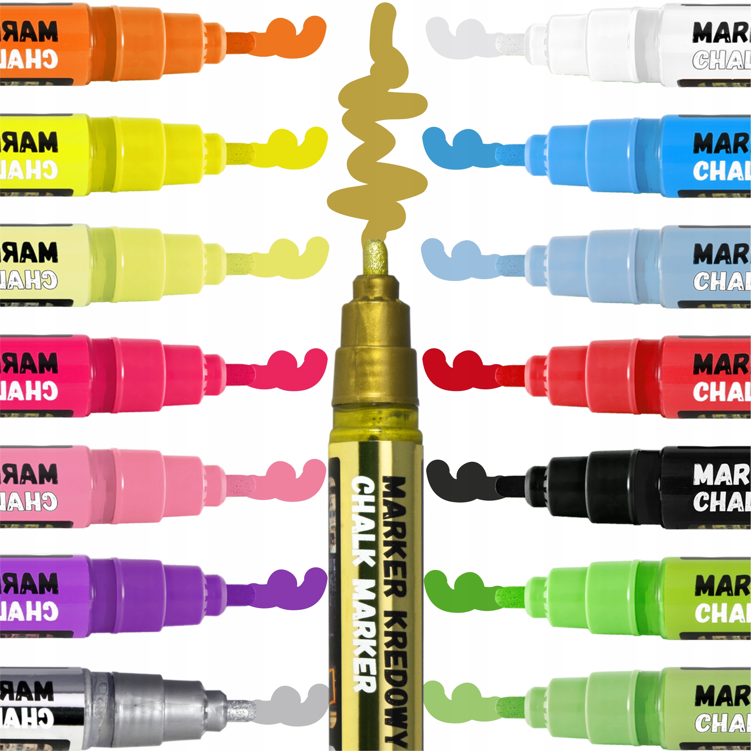 

Marker kredowy toma zestaw pisak 4,5 mm 15 sztuk