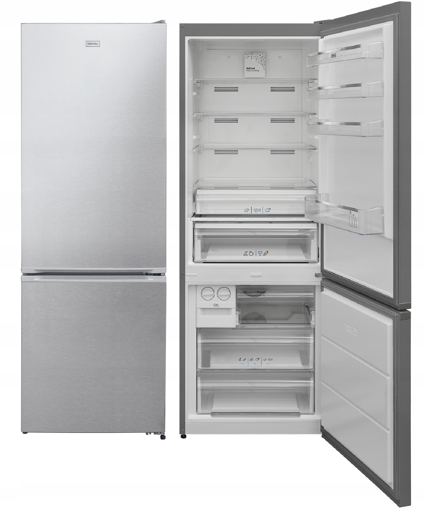 

Lodówka Kernau KFRC19172.1NFEIX Inox 510l NoFrost