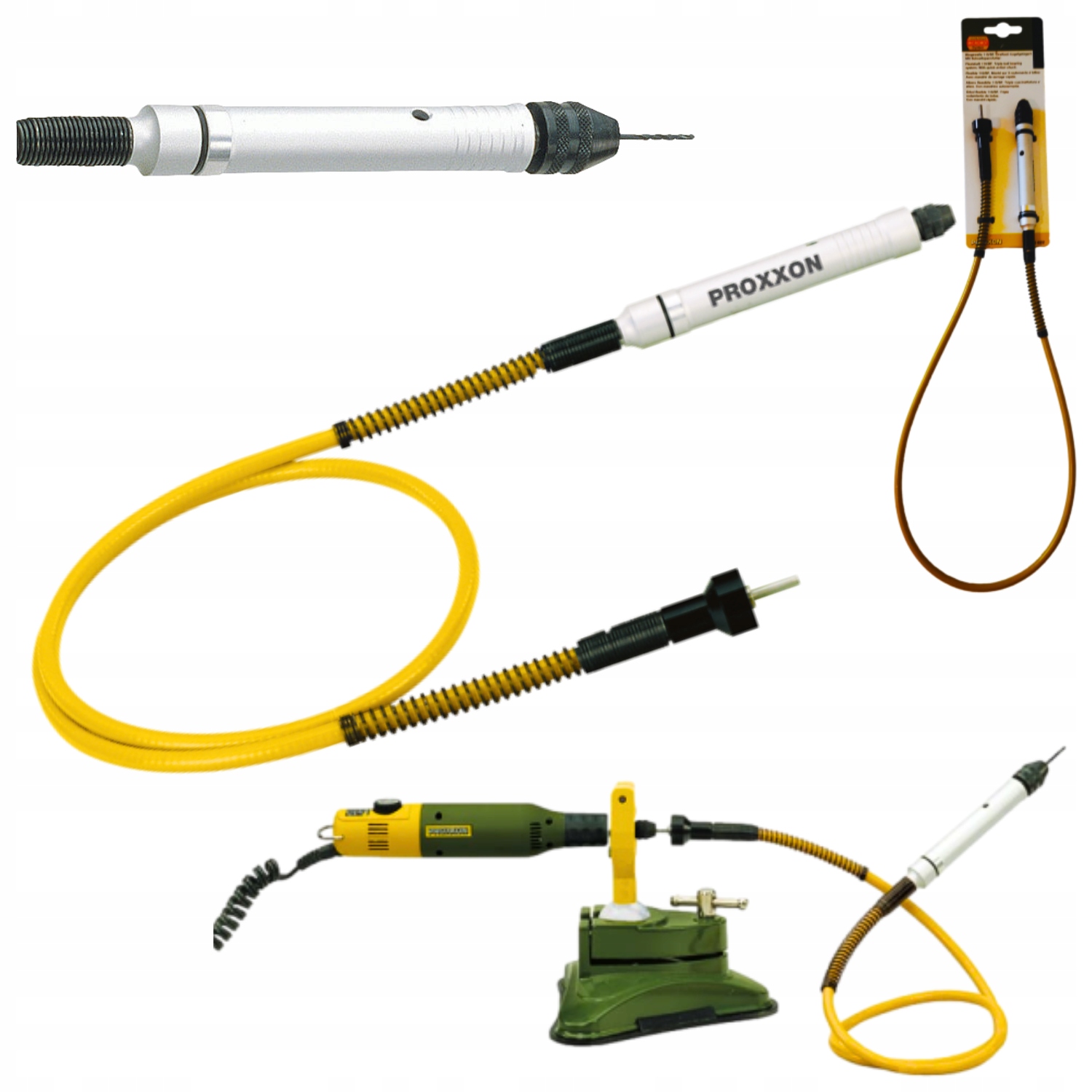 Wałek giętki Proxxon uchwyt wiertarski PR28622 łożysko 100cm elastyczne