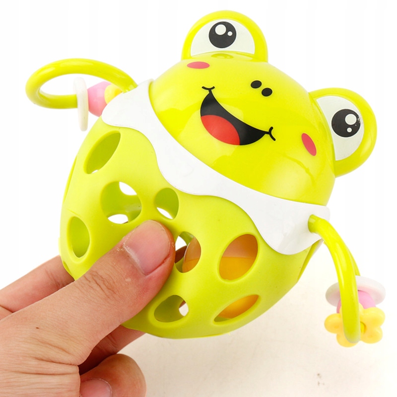 GRZECHOTKA SENSORYCZNA PIŁKA GUMOWA ZABAWKA GRA DLA NIEMOWLAKA NA PREZENT Materiał guma