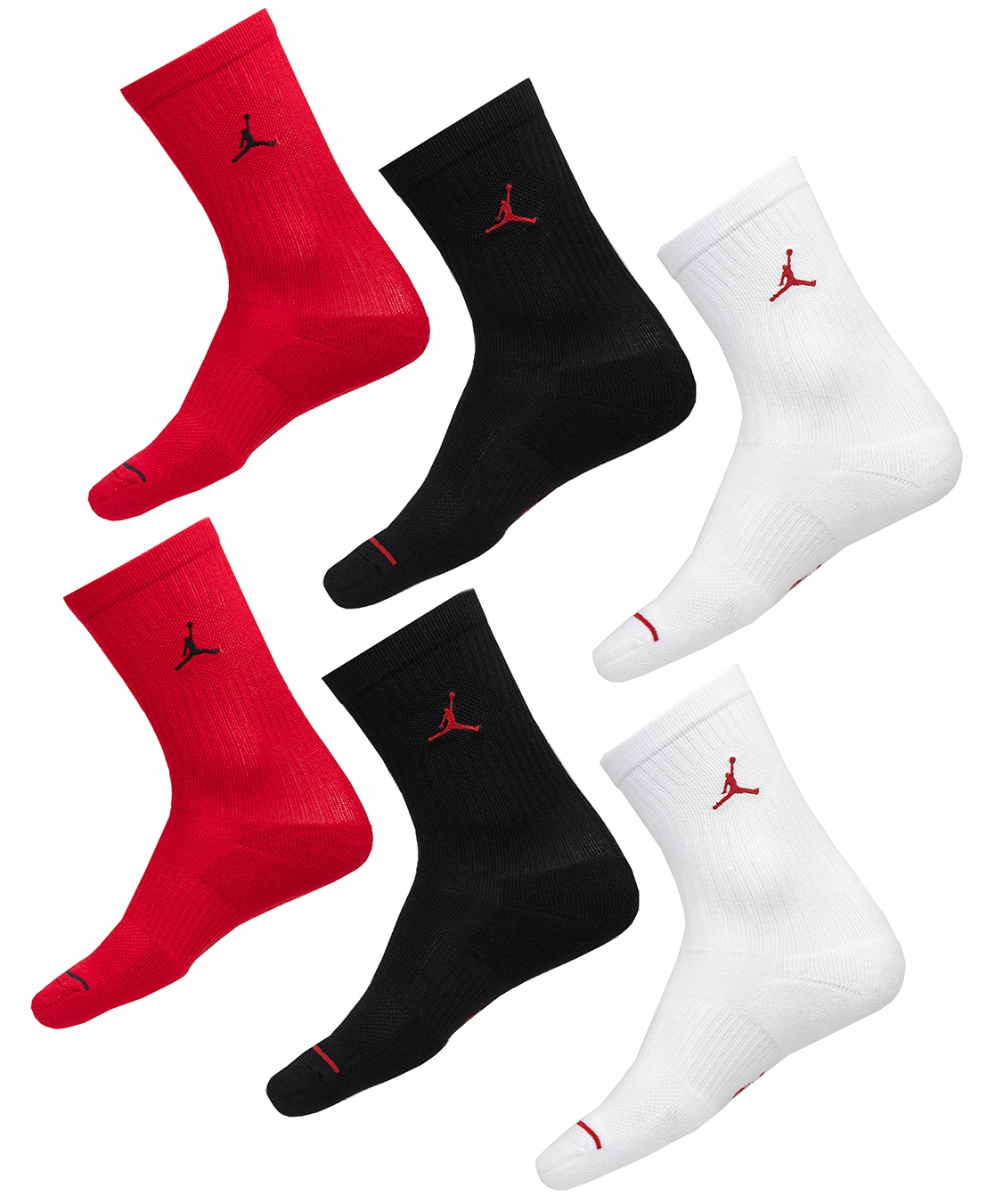 Ponožky Jordan 6 párů Pohodlné sportovní Ponožky Balení 6 Kusů vel 34-38