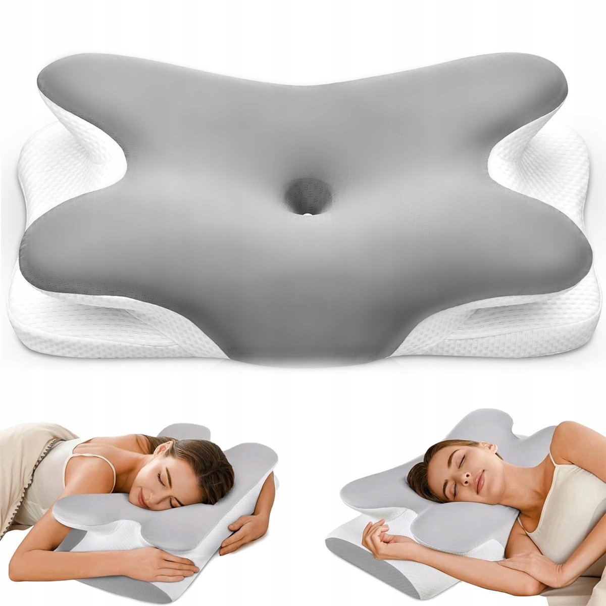 Poduszka ortopedyczna memory foam na ból kregosłupa szyi pleców