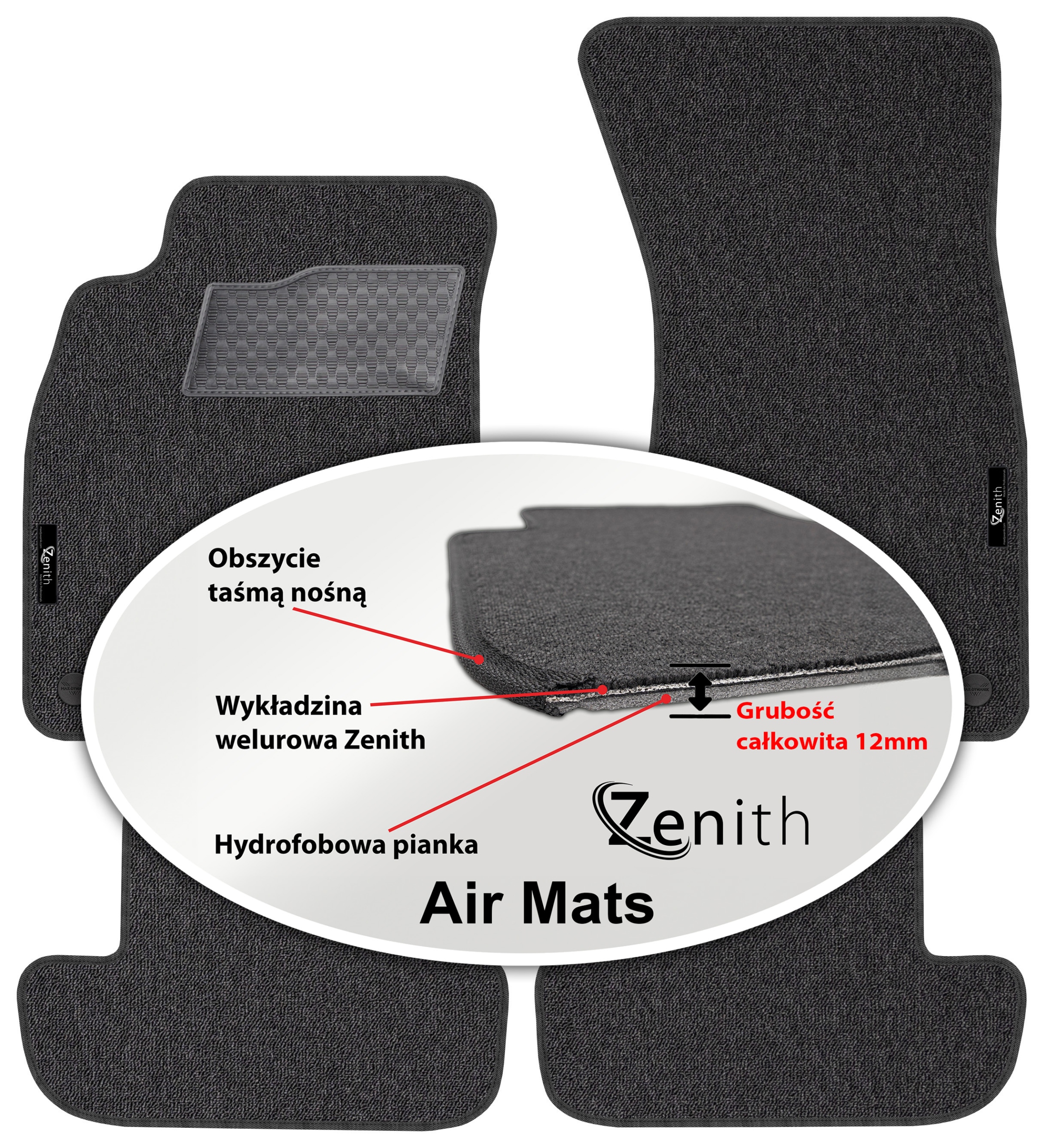 Audi A5 Cabrio 2009-2016 Velurové koberce do auta Zenith Air Mats