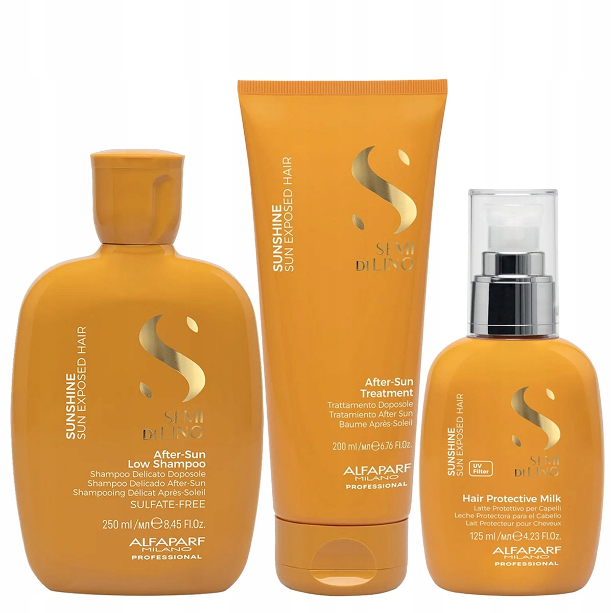 Alfaparf Semi di Lino Sunshine regenerační sada pro vlasy na dovolenou