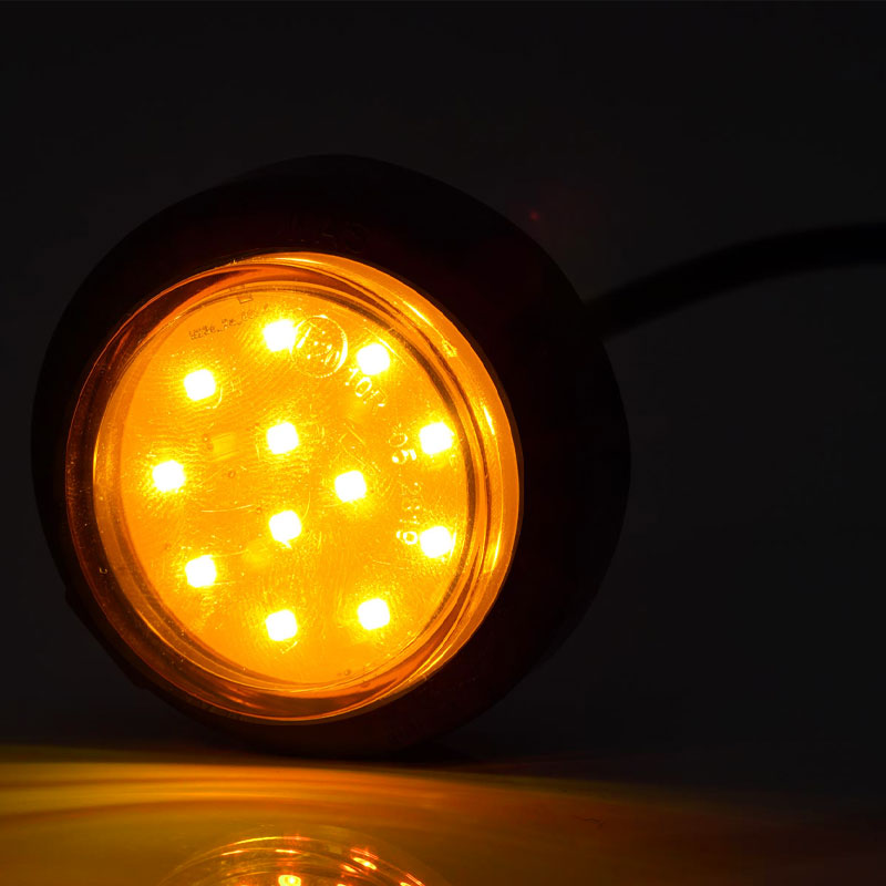 LAMPA QUAD 4X4 12V POMARAŃCZOWA KIERUNKOWSKAZ LED FI 60,6 mm WAŚ Numer katalogowy części 20135287