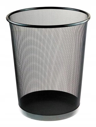 

Kosz na śmieci Metal siatka Na papier 19 L Czarny