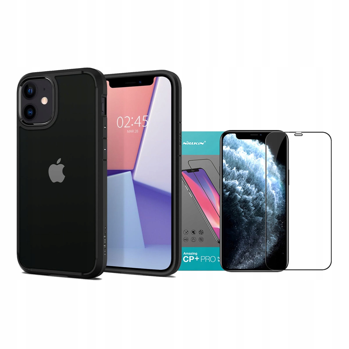 

Spigen Etui Do Iphone 12 Mini 5.4 + Szkło Nillkin