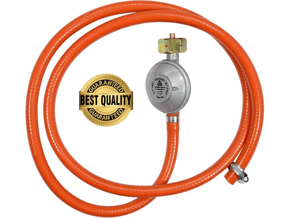 REDUKTOR GAZOWY Z WĘŻEM 1,5M DO BUTLI GAZOWEJ *WYSOKA JAKOŚĆ*