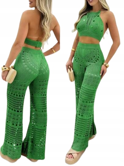 Shein Dámský Zelený Komplet, Top A Kalhoty Casual S 1HA