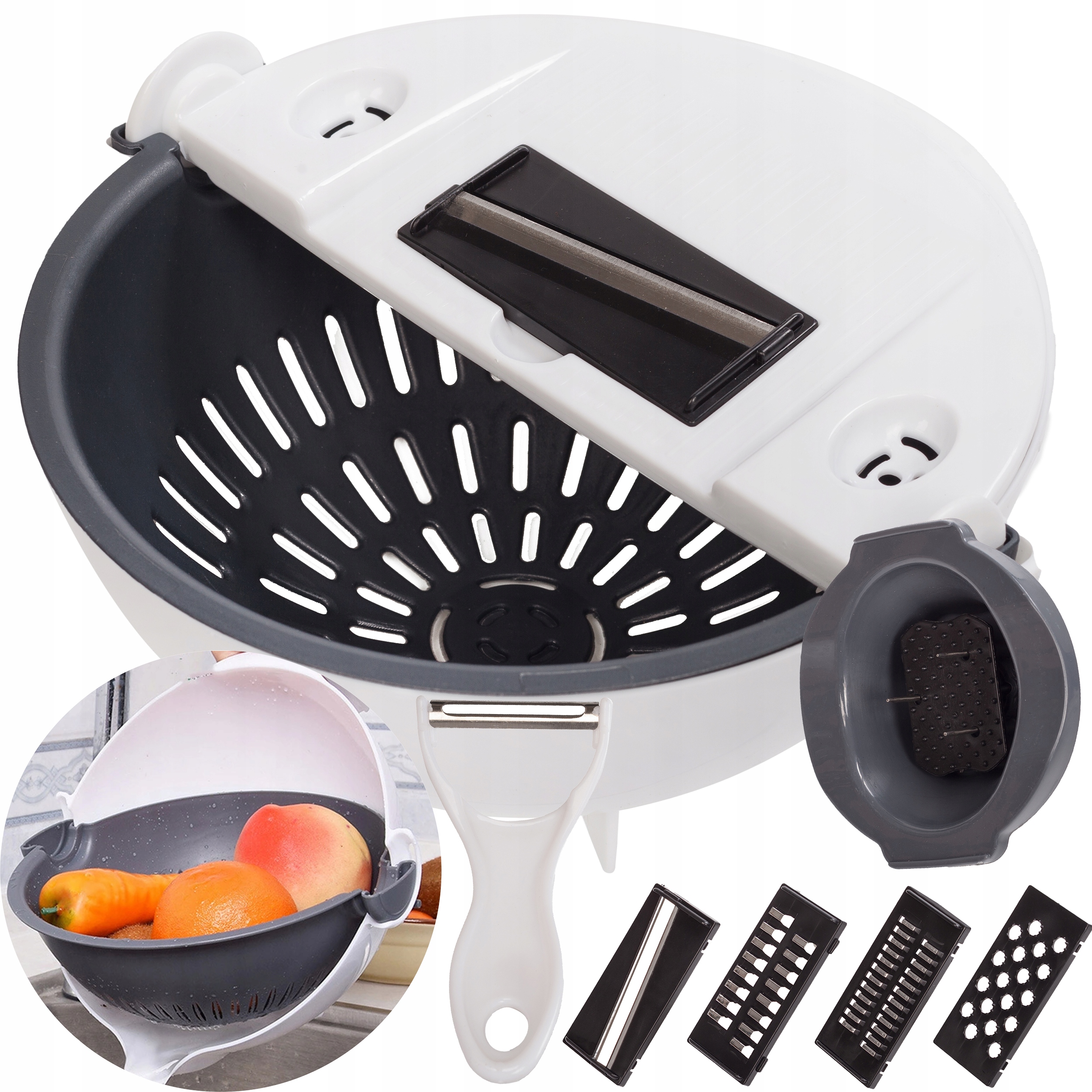 

Krajalnica Do Warzyw Szatkownica Z Miską Cedzak