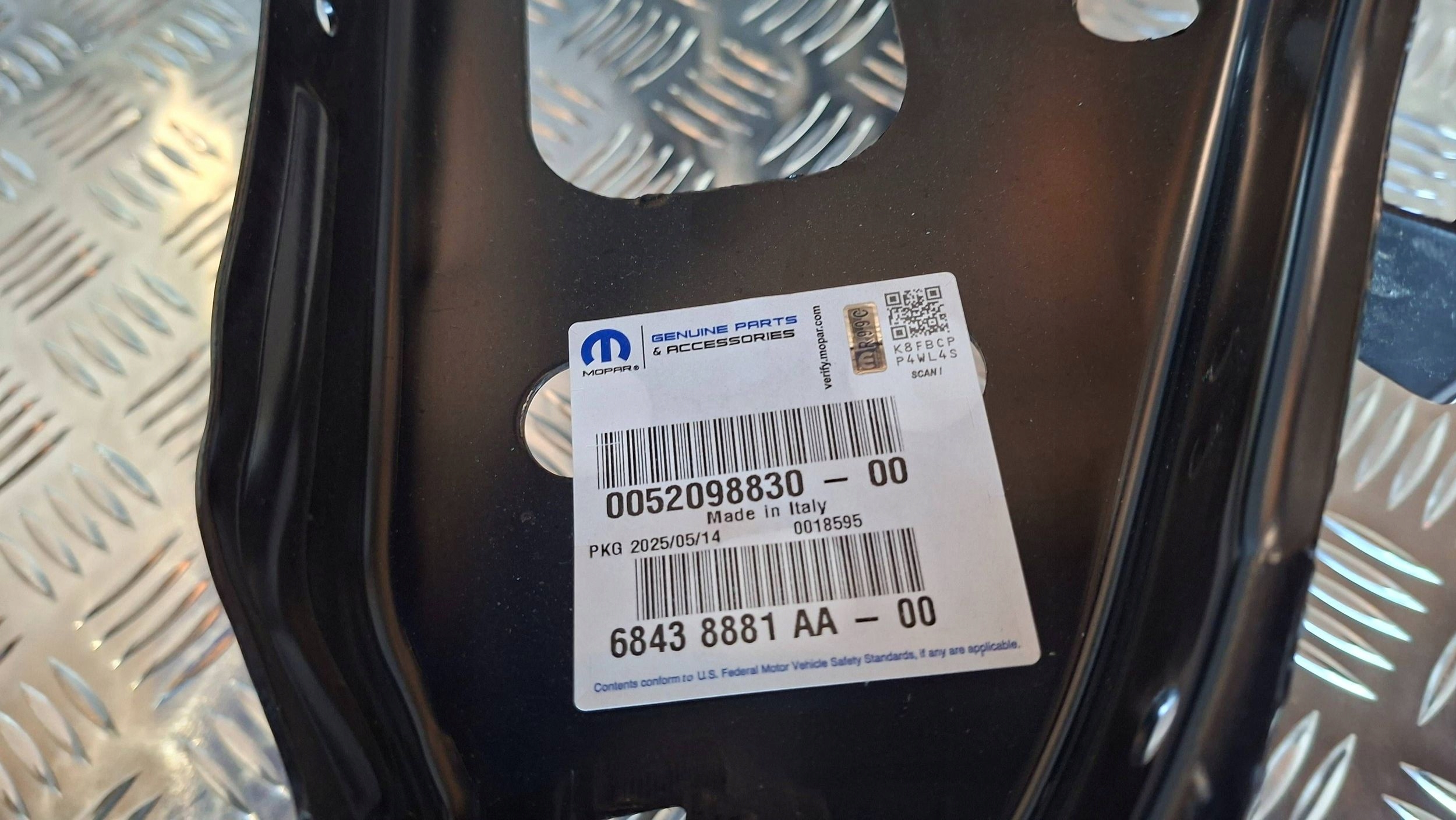 support panel for radiators pillar 52098830 FIAT 500 X 2013