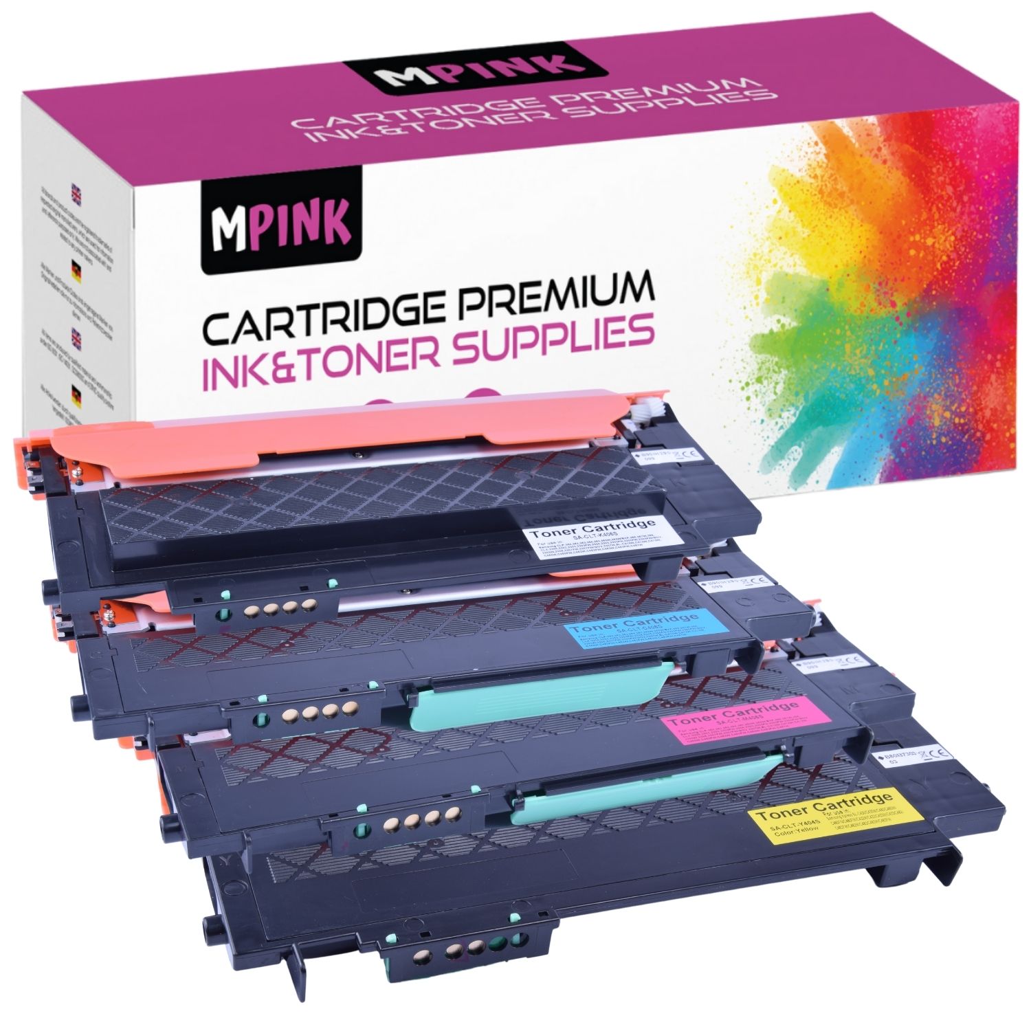 4x Toner pro Samsung Xpress C410w C460fw C467w CLX-3300 CLP-365 CLP-360 Cmyk