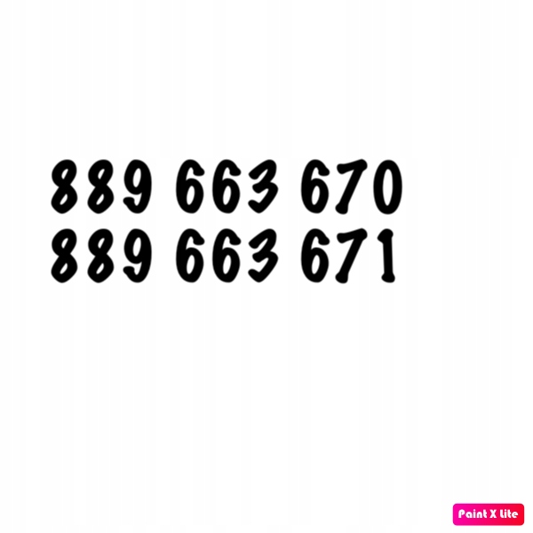 Zlaté číslo pro dva 889 663 670 a 889 663 671