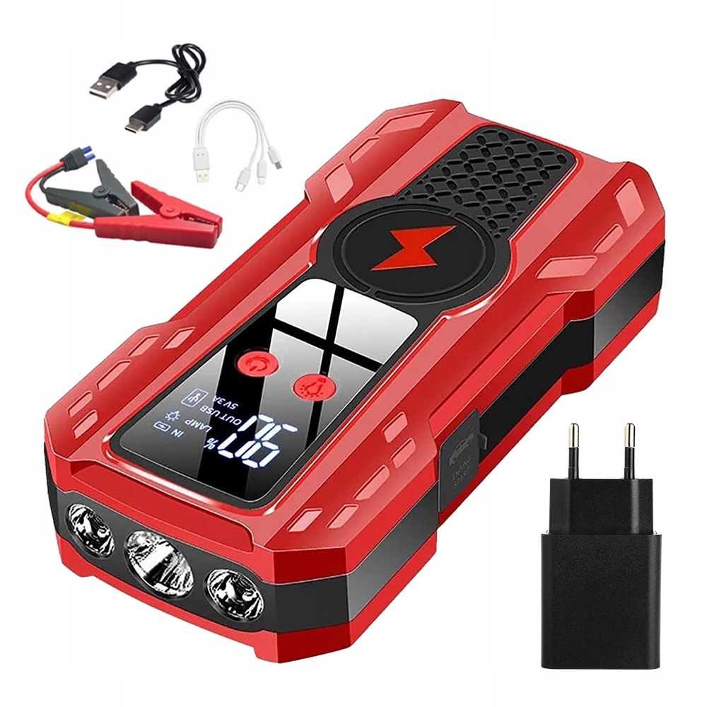 POWER BANK JUMP STARTER ROZRUCH 10000 MAH DO SAMOCHODU