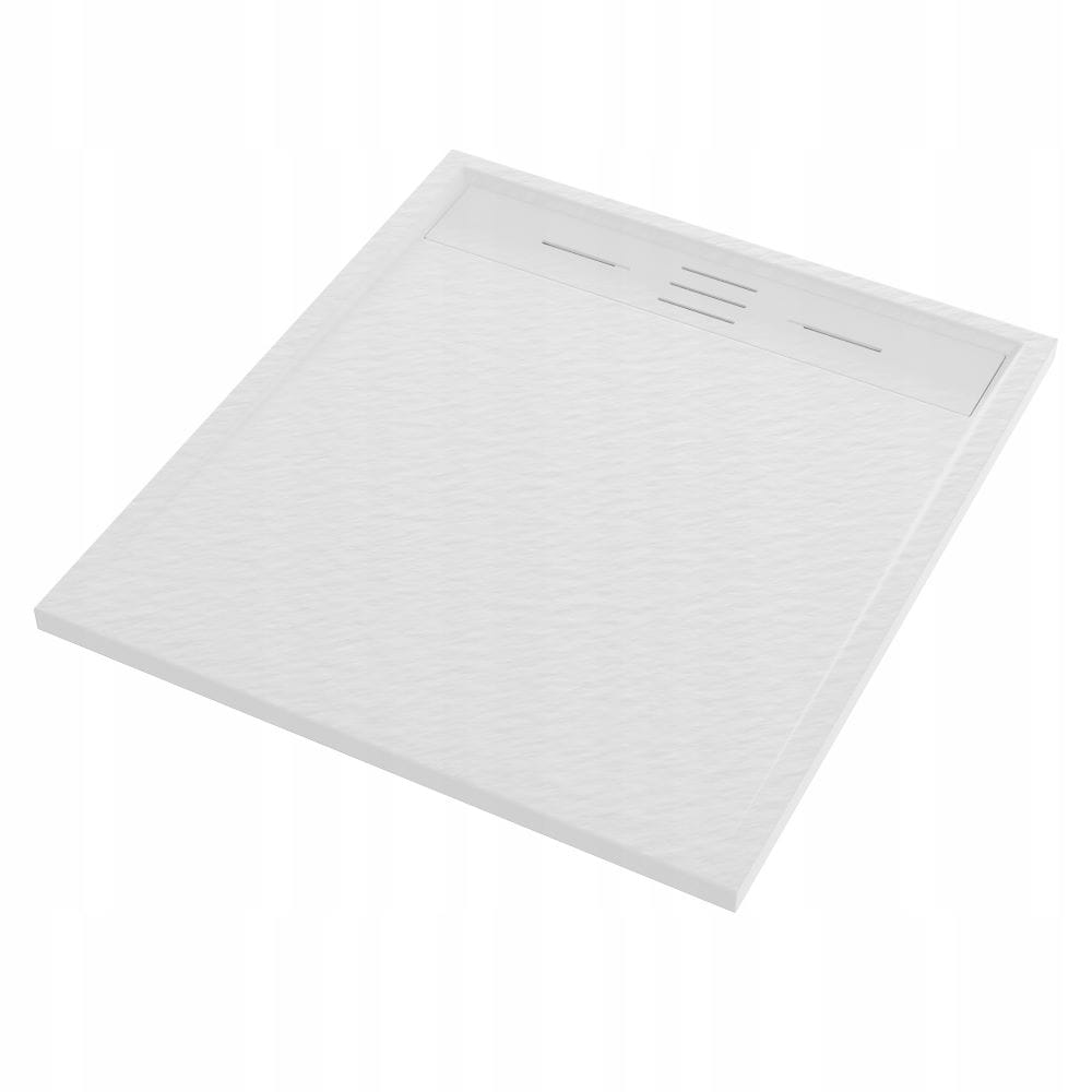 Sprchová vanička Alma obdélníková 90 x 80 cm, bílý kamenný kompozit Gamma