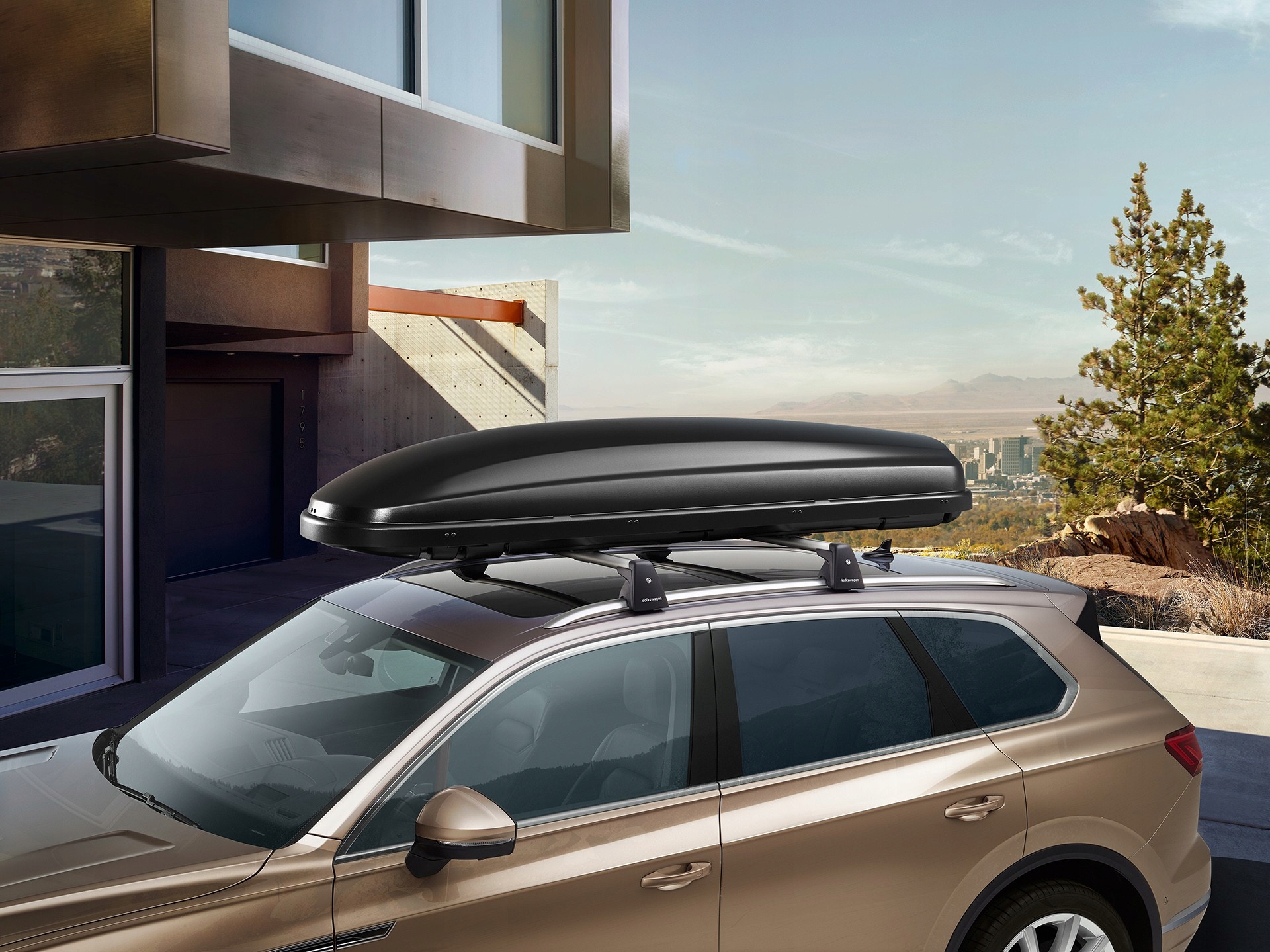 VW BOX КРЫША BASIC 460 L МАТОВЫЙ ЧЕРНЫЙ