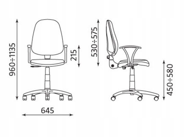 krzesło obrotowe Antara ciemny szary o biurka szkoły Kod producenta craft