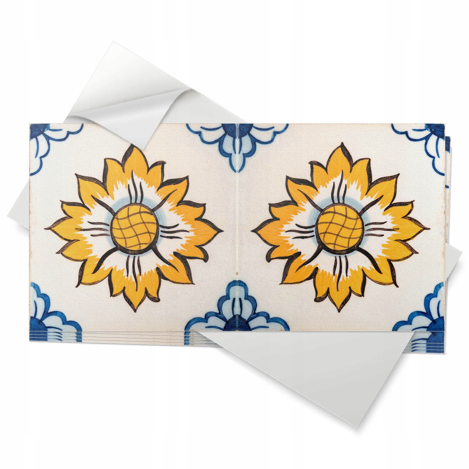 Vinylové dlaždice Samolepící 6 ks 60x30 cm Květinový keramický vzor