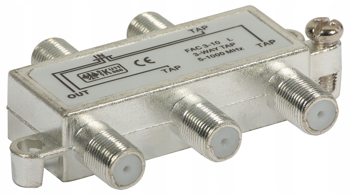 

Odgałęźnik Tv 3-krotny FAC-3-10dB 5-1000MHz
