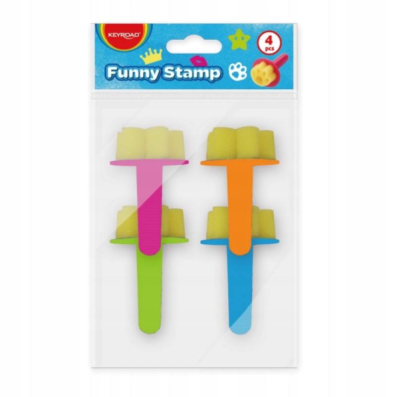 

Stempel piankowy do malowania 4szt różne kształty