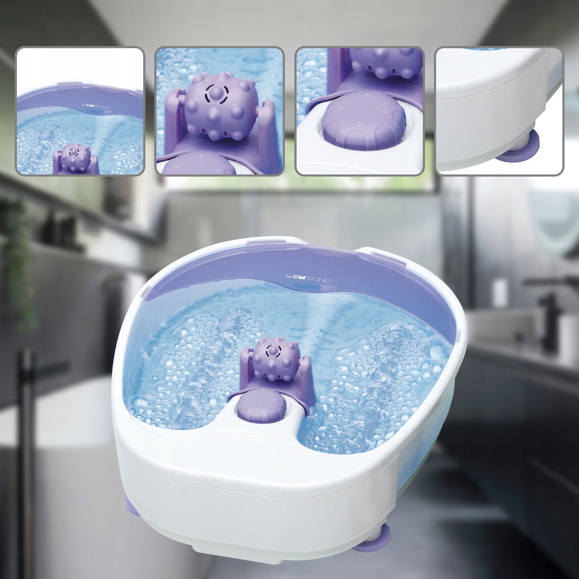 CLATRONIC FM 3389 МАССАЖЕР ДЛЯ НОГ Доминирующий цвет: белый