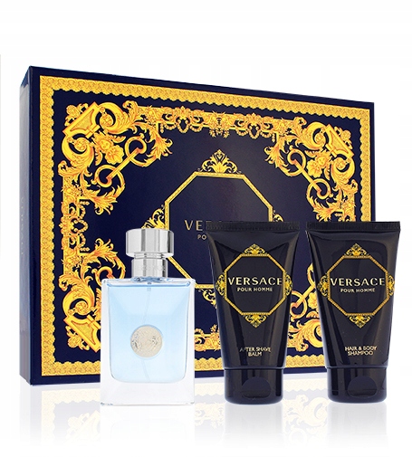 Versace Pour Homme dárková sada pro muže toaletní voda 50 ml balzám po ho