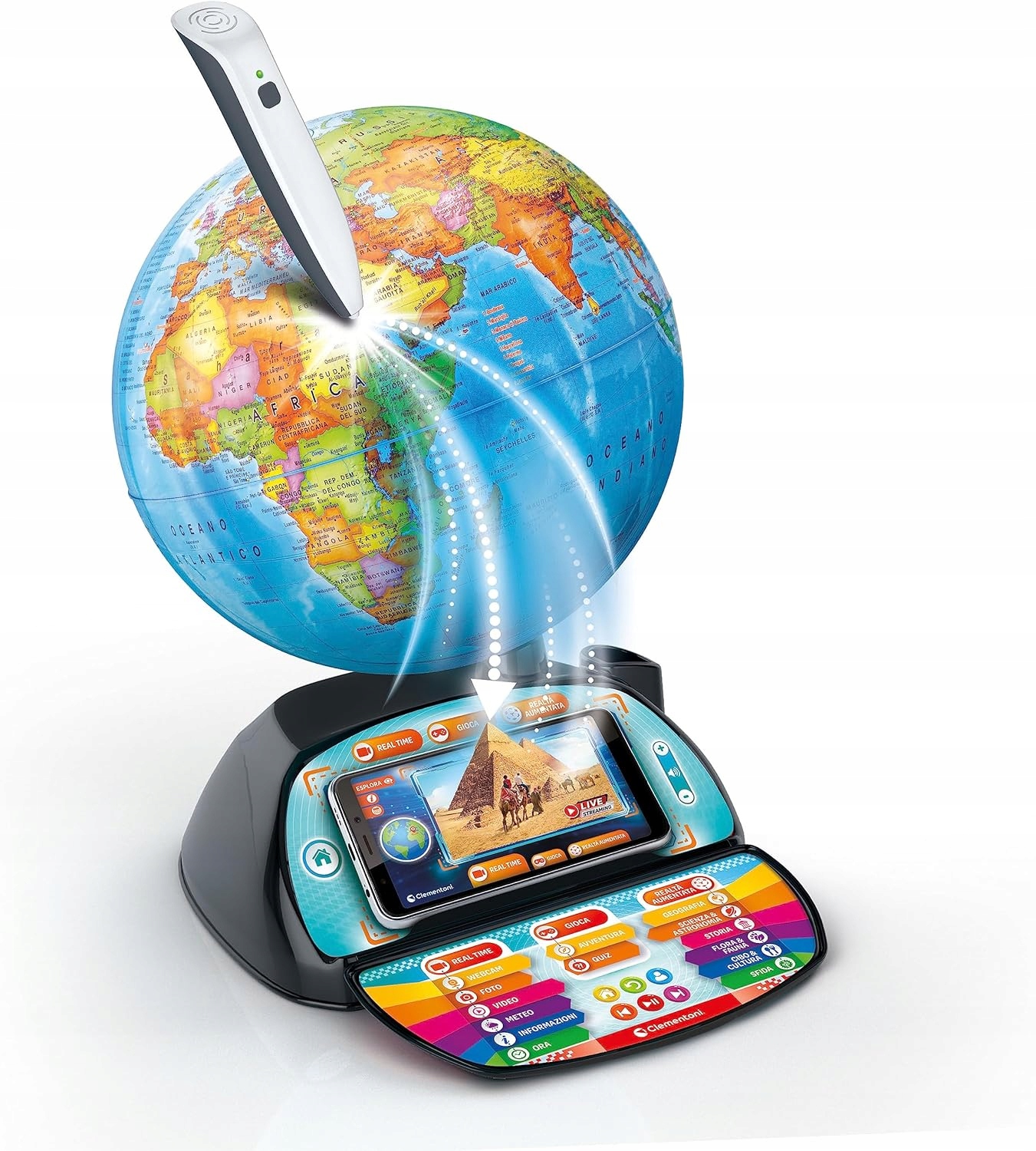 Interaktywny EduGlobus Real Time 50848 Clementoni Płeć chłopcy dziewczynki