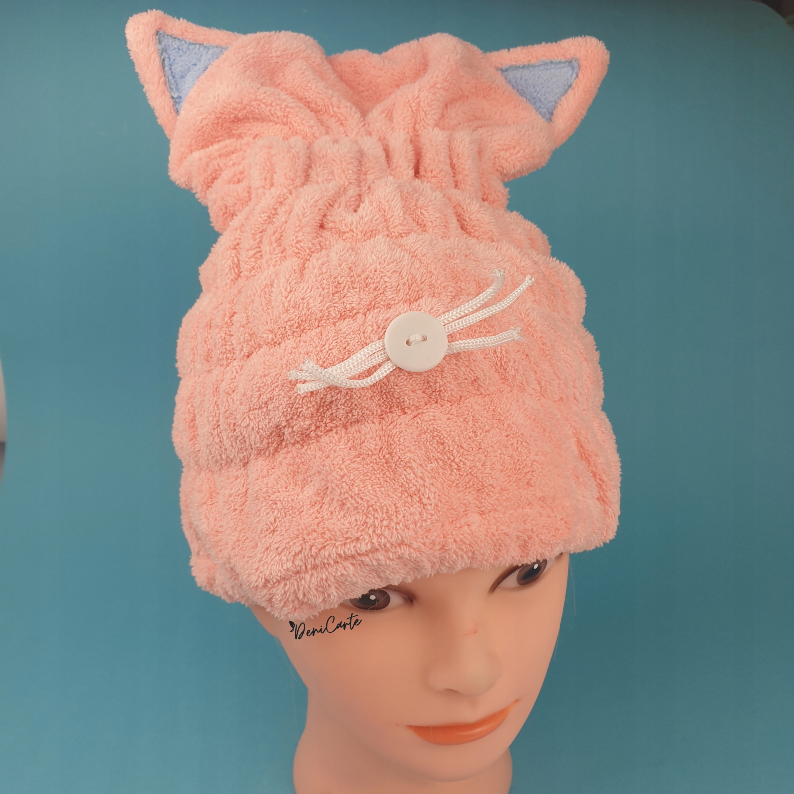 RĘCZNIK SZYBKOSCHNĄCY CZEPEK TURBAN DO WŁOSÓW KOT EAN (GTIN) 5903991644534