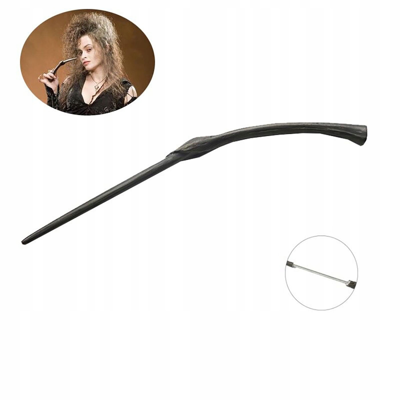 MAGICZKA RÓŻDŻKA BELLATRIKS LESTRANGE HARRY POTTER METALOWY RDZEŃ NOWOŚĆ