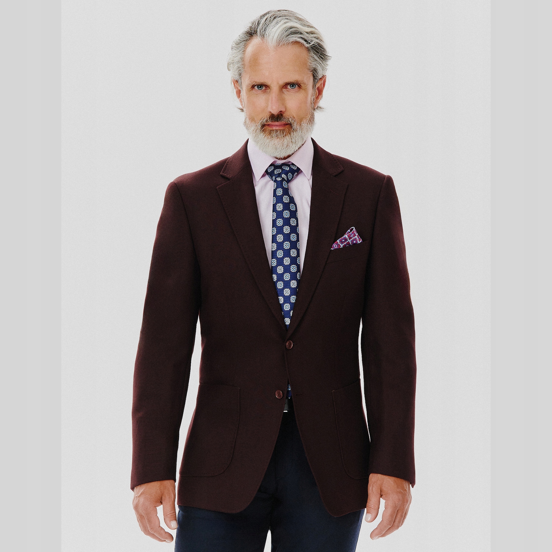 Bordó ležérní sako pro muže Pako Lorente vel