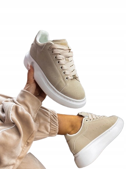 Buty damskie sneakersy Olavoga Merlo 2026 beżowe 40