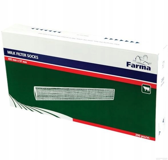 Filtr rurowy do mleka Farma 455x57mm 200szt.
