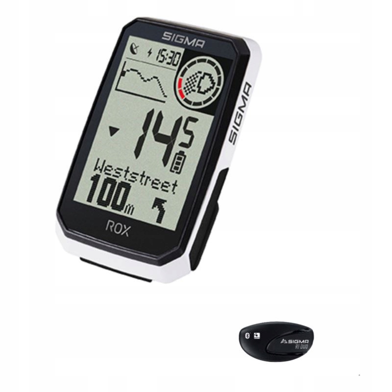 Sigma počítadlo Rox 4.0 Endurance Hr Set bílá