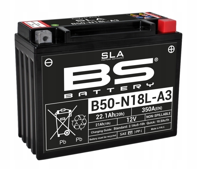Bs Batéria B50-N18L-A3 (Y50-N18L-A3) 12V 20AH 205X90X162 Obs Lužný Ele