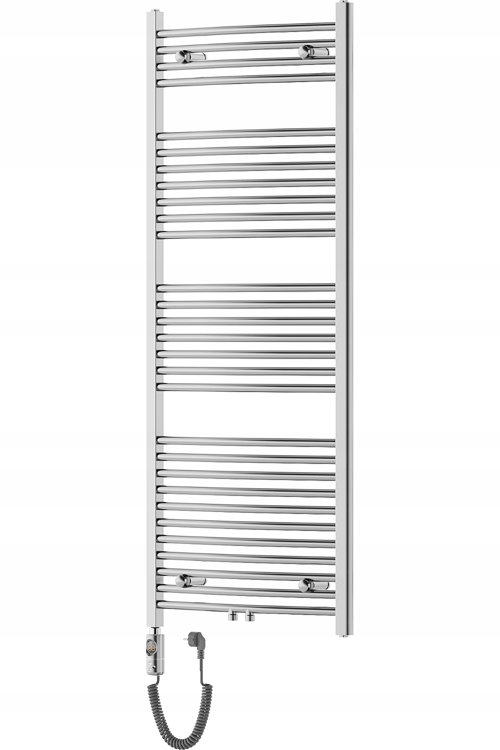 Grzejnik łazienkowy elektryczny pionowy Mexen Ares 1500x600 wodny chrom