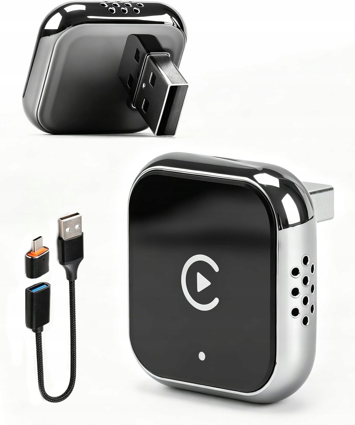 Bezprzewodowy Car Play Adapter CarPlay iPhone Android Auto Plug&Play Wifi