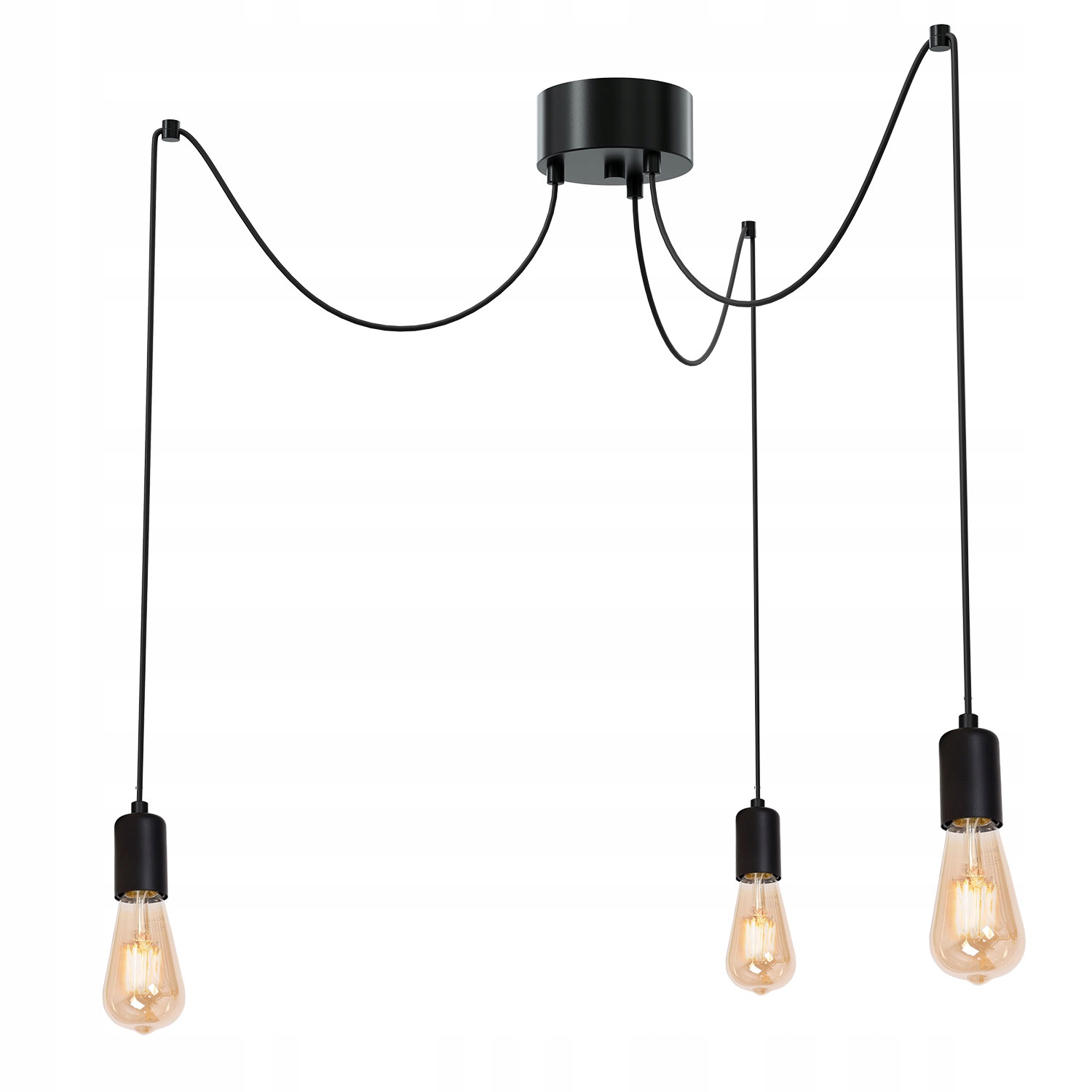Závěsná Lampa Luminex Spindel 3953 Černá