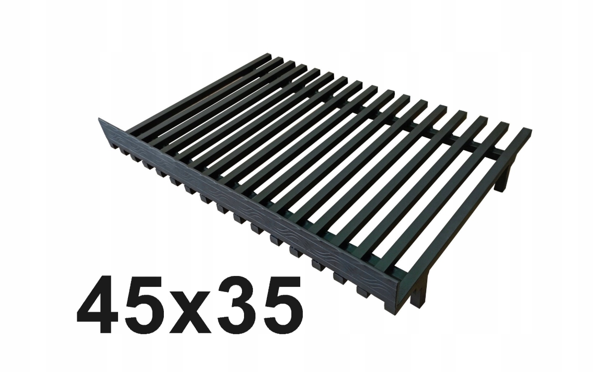 Stojanový krbový rošt 45 x 35 cm s omezovačem plotu