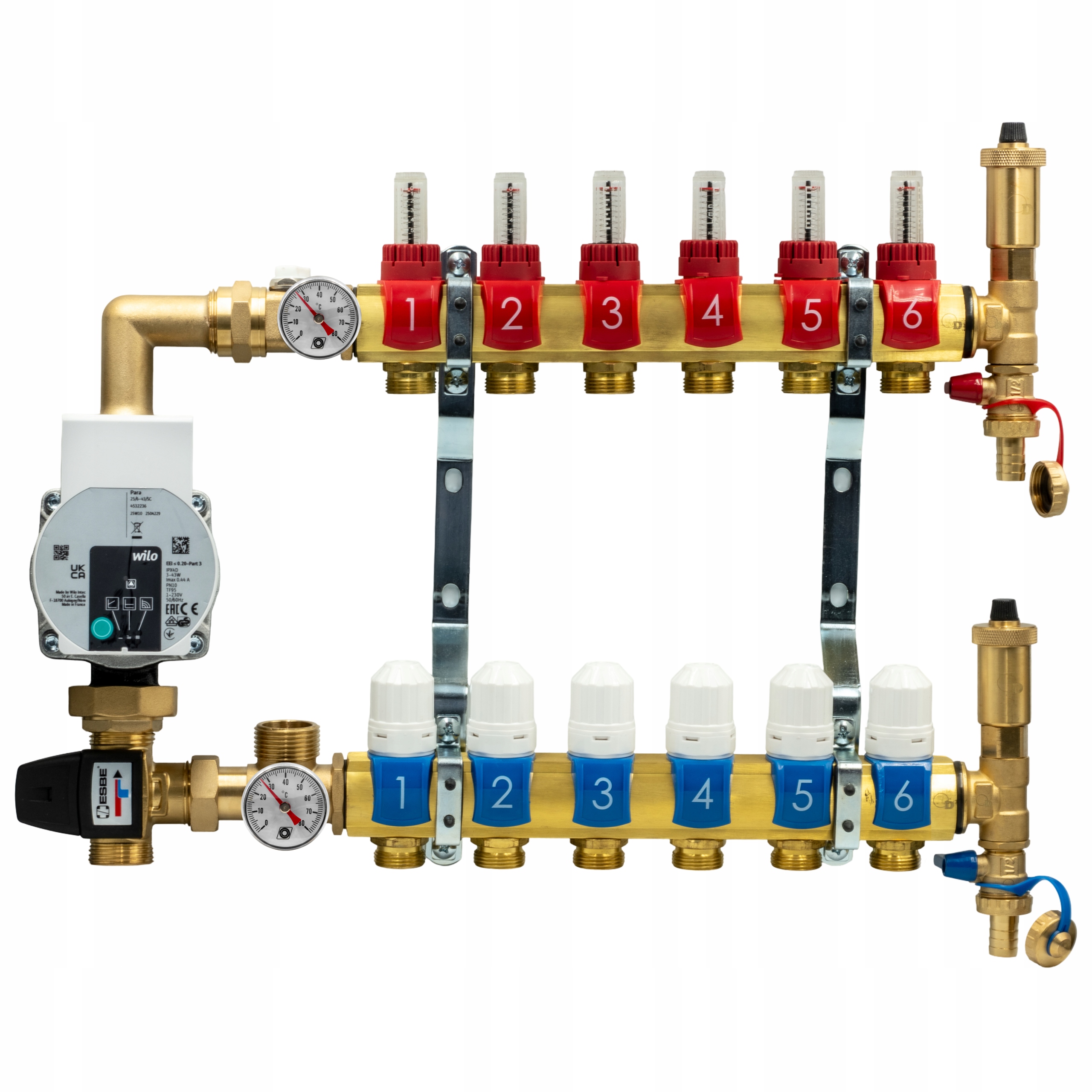 Sada 9-OKRUHOVÉHO Rozdělovače S Čerpací A Směšovací Skupinou A Čerpadlem Wilo