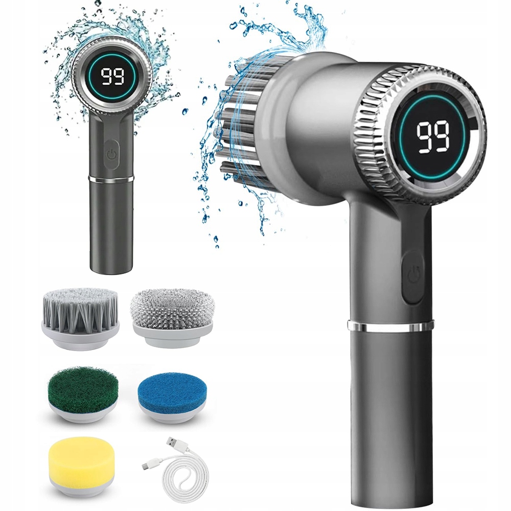 Levně 5v1 Elektrický Čisticí Kartáč Rotační Silný Set Do Koupelny