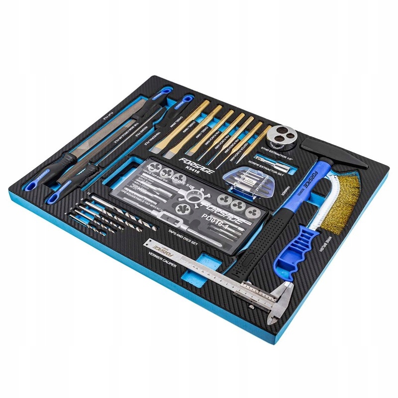 SZUFLADA WKŁAD DO WÓZKA NARZĘDZI PILNIKI WKRĘTAKI MŁOTEK PRZEBIJAKI ZESTAW Marka Forsage