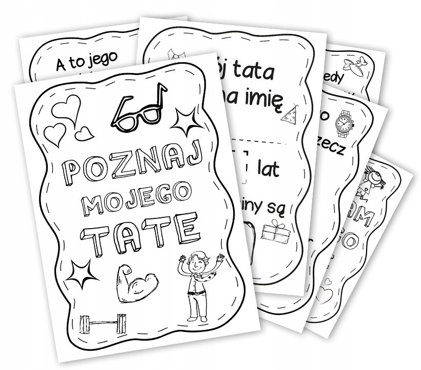 

Poznaj Mojego Tate Dzień Taty Ojca Książeczka