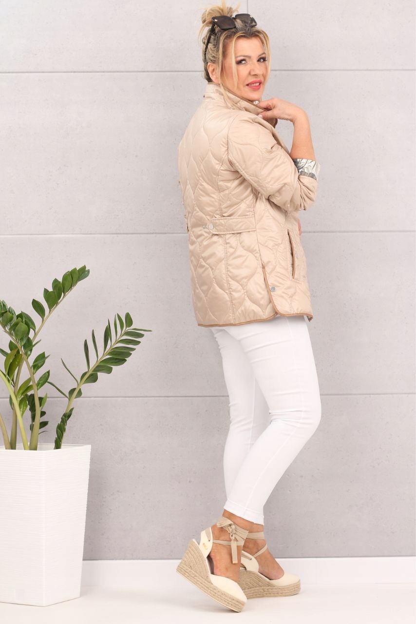 Kurtka letnia z kolorową podszewką Model XXL modna lekka stylowa 2xl