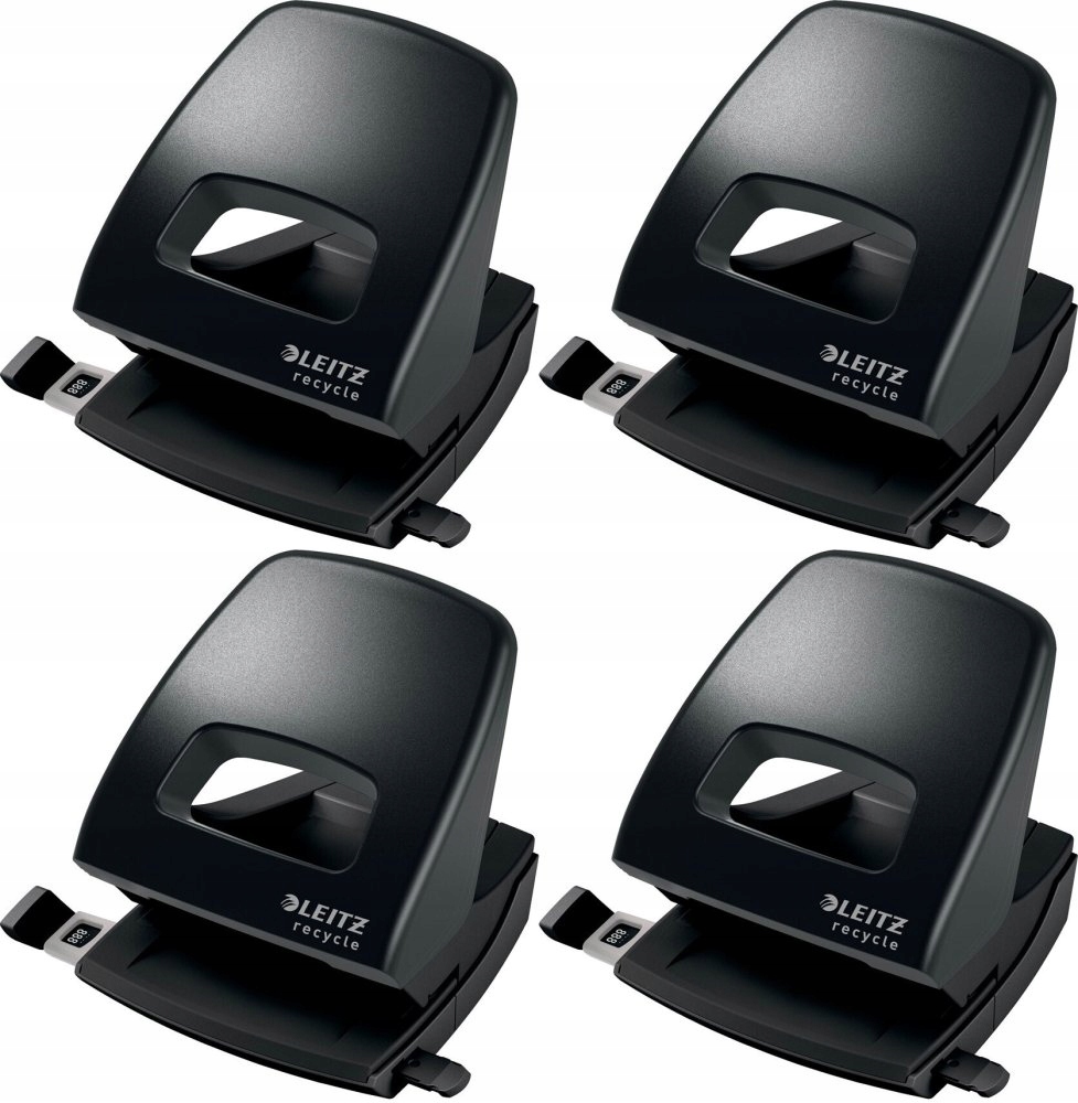 Dziurkacz Leitz NeXXt Recycle 30 kartek czarny x4